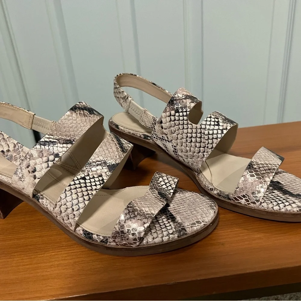 Cole Haan Snakeskin Sandals - size 9
